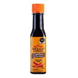 Salsa Capitán Picante Negra México Lindo 150 ml - Caja con 12 Piezas