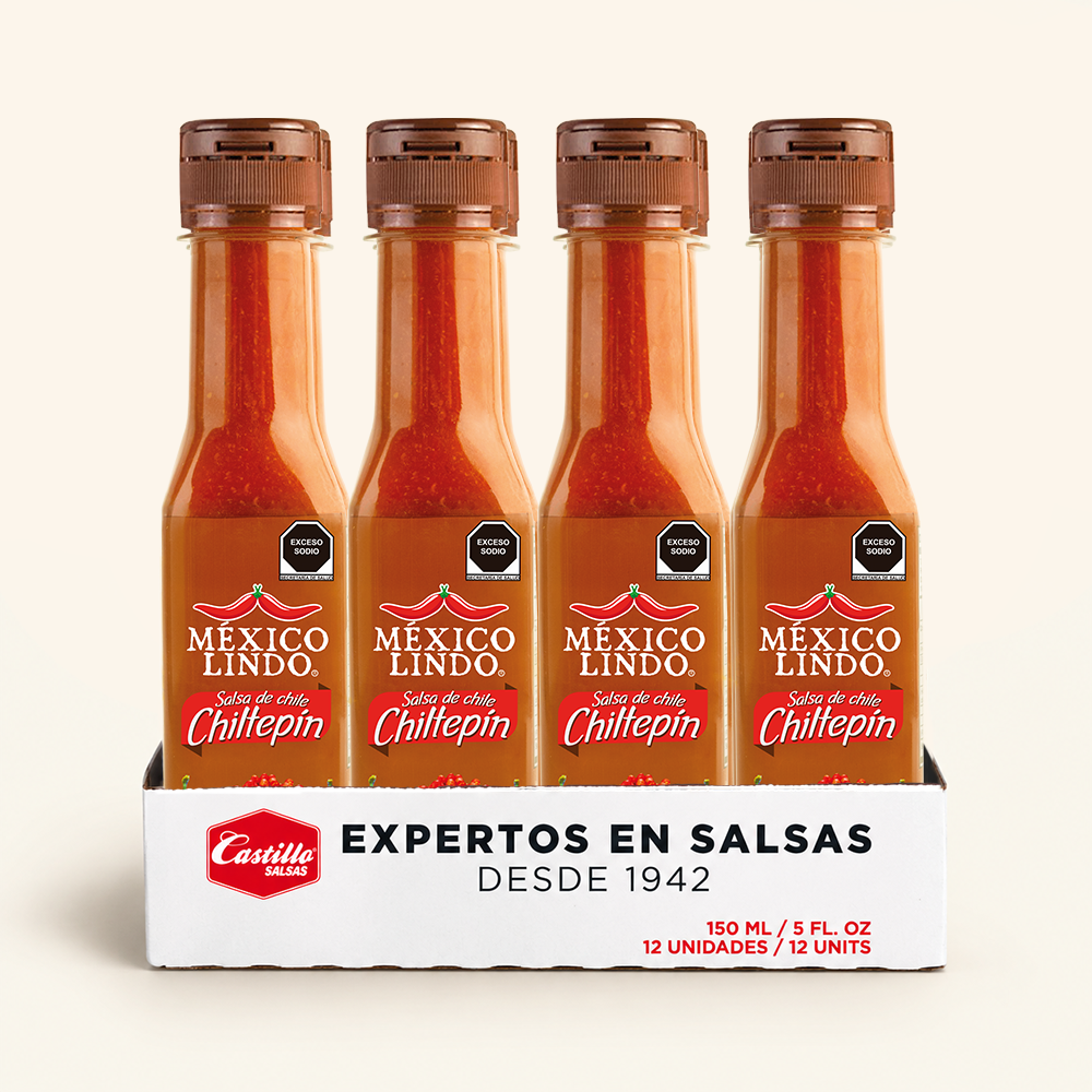 Salsa Chiltepín México Lindo 150 ml  - Caja con 12