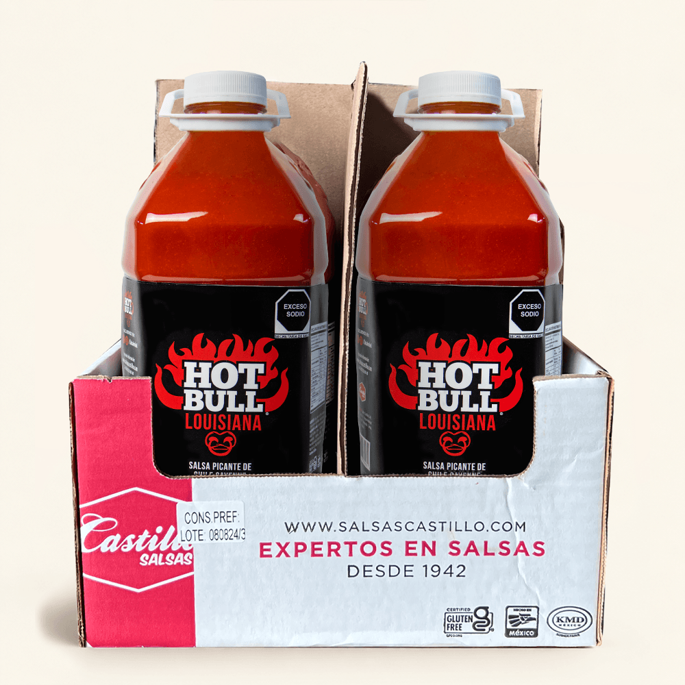 Salsa picante Hot Bull Louisiana de Chile Cayenne