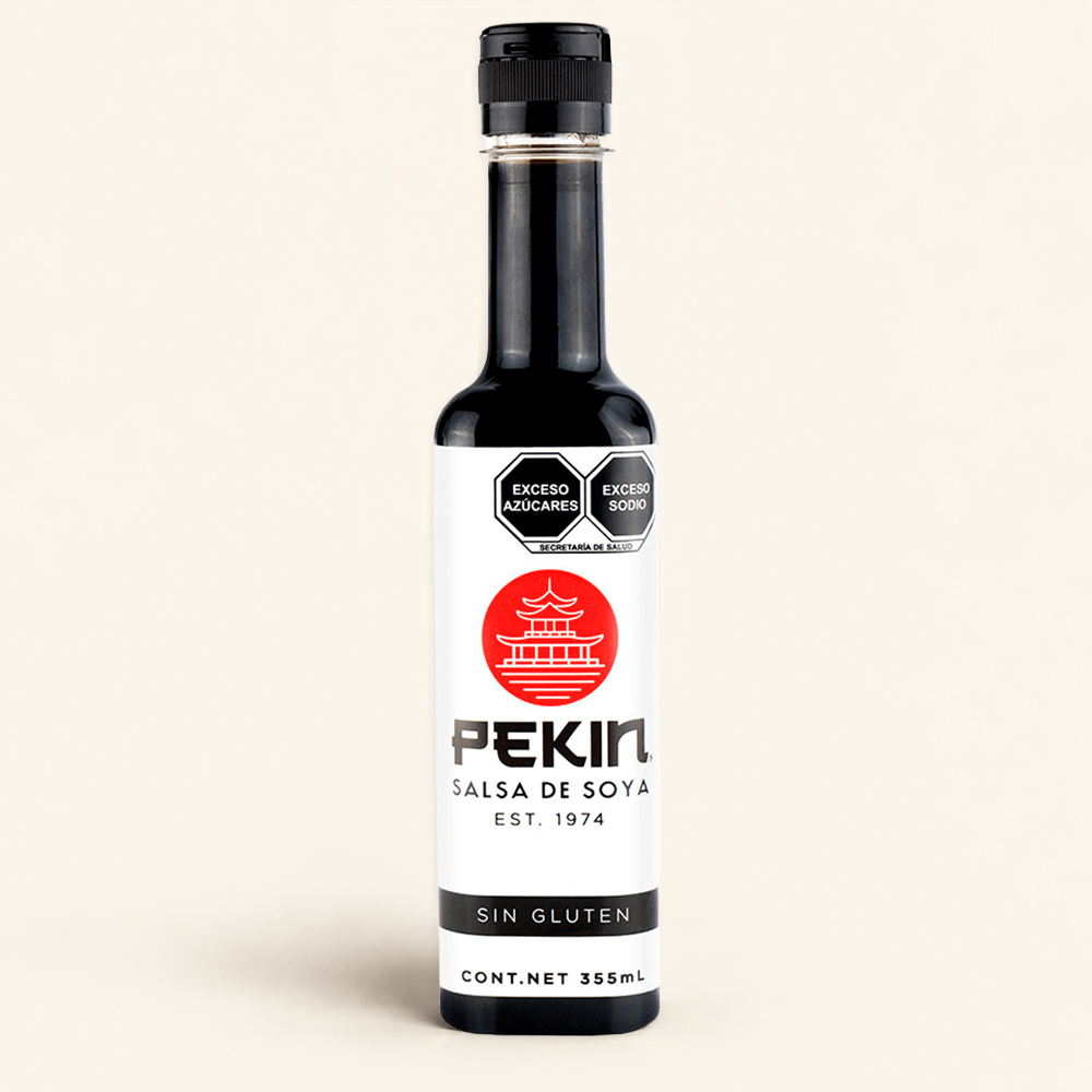 Salsa de soya Pekin para aderezar y marinar en presentación de 355 ml