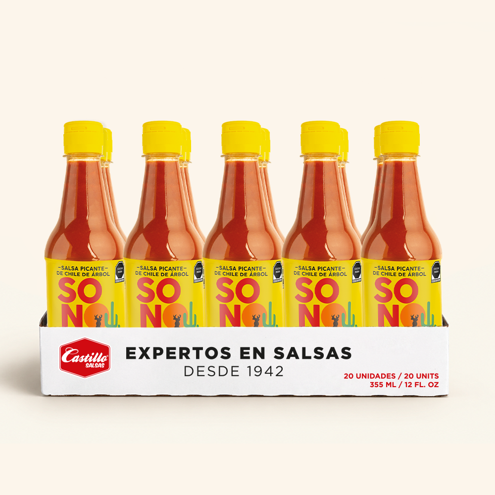 Salsa Sonora Picante 355 ml - Caja con 20 Piezas