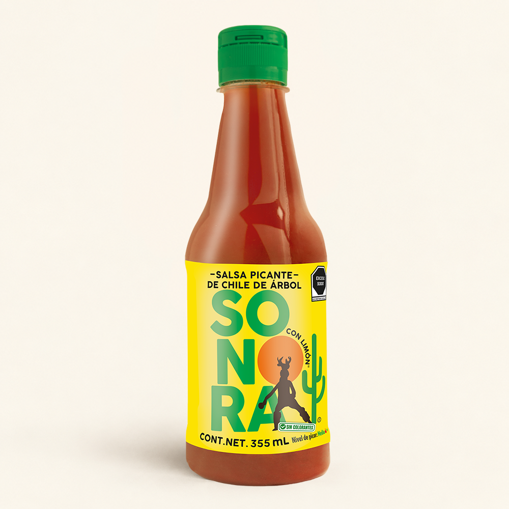 Salsa Sonora con Limón 355 ml - Caja con 20 Piezas